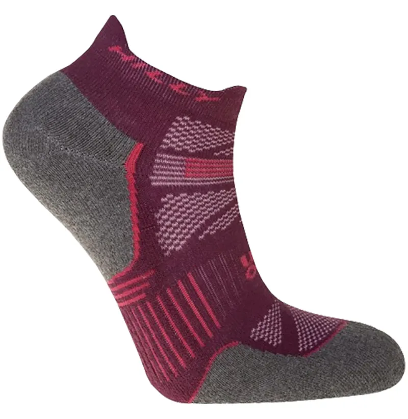 Hilly Women's Supreme Socklet Med Elderberry/Grey Marl-4